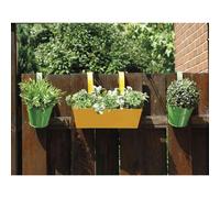 Pot 2er Vert 16cm Multicolore Moderne Plantes Jardin Jardinier Coloré Été Neuve