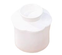 Pot à beurre en céramique avec couvercle, contenant hermétique Compatible with fromage, boîte à beurre de luxe minimaliste, fabriquée à la main, Compatible with hôtel et maison(Wit)