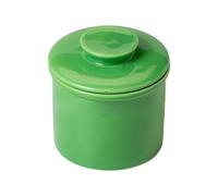 Pot à beurre for comptoir avec couteau à beurre Beurre à tartiner à la demande Pot à beurre en céramique de style cloche Beurrier avec couvercle(Green)