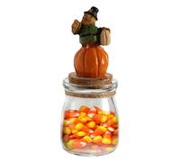 Pot à biscuits en forme de - Pot à biscuits - Récipient de friandises d'Halloween | Boîte en verre décorative de stockage de chocolat, organisateur de sandwich transparent pa