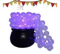 Pot à bonbons en forme de chaudron pour Halloween, décoration à bulles pour la maison, la cuisine, le porche, la cour, les maisons hantées, les fêtes, les événements en plein air