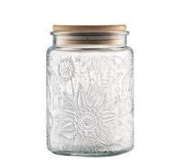 Pot à bonbons Vintage en verre avec couvercle, conteneurs hermétiques de stockage des aliments en verre de 23.7oz for comptoir de cuisine, 2 pièces