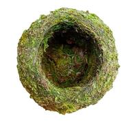 Pot à boules de mousse verte, pot de fleurs en mousse | Décoration de jardin en mousse tissée, support de plantes vertes pour décoration de table