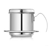 Pot à café en acier inoxydable pour méthode traditionnelle de brassage vietnamien utilisant du café moulu et de l'eau chaude uniquement