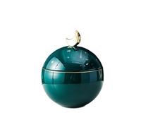 Pot à cendres nordique de luxe pour animal domestique - Soleil, lune et étoiles - Simplicité moderne - Boîte commémorative de mort pour chat et chien - Vert