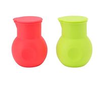 Pot à Chocolat en Silicone Passant au -Ondes Mini Bol Chauffant au Chocolat Flexible Récipient pour la Cuisson des Bonbons Beurre Fondant Les Essentiels de Cuisine Rouge Vert 2