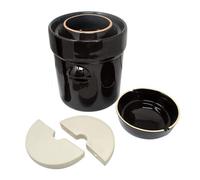 Pot à choucroute avec pierres lacto-fermentation 10L Marron