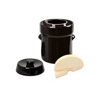 Pot à choucroute avec pierres lacto-fermentation 3L Marron