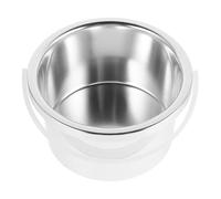Pot à Cire de Rechange 105mm Intérieur en Alliage D’aluminium | Chauffe-cire Chaude, Chauffe Uniforme et Fonte, Finition Argenté, 1 Pièce