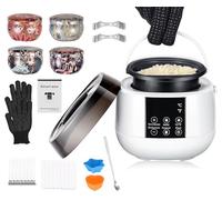 Pot à cire électrique avec affichage LED de la température - Fournitures essentielles pour la fabrication de bougies, idéal pour adultes et débutants