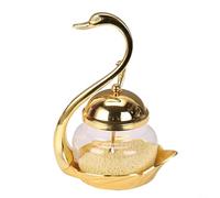 Pot à condiments avec motif de cygne et cuillère de service pour le rangement des épices de cuisine (A)