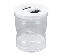 Pot à Cornichons avec Passoire à Rabat, Récipient de Stockage de Cornichons en Sablier, Support de Séparateur de Jus de Cornichon étanche pour Olives, Cornichons, Cornichons