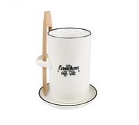 Cook Concept - Ka4598 - Pot À Cornichon avec Soucoupe et Pince Art de La Table Service de Table Accessoire de Service