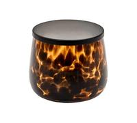 - Pot à Cotons en Verre "Dotty" 10cm Marron