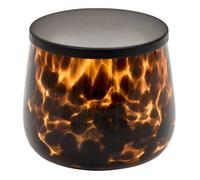 Pot à cotons en verre Dotty flammes marron