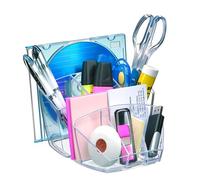 Pot à crayon Cep 6 compartiments - cristal