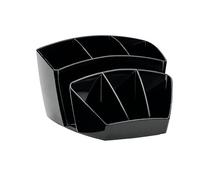 Pot à crayon Cep 6 compartiments - noir