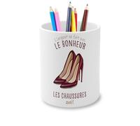 Pot à Crayon en Céramique - Talons - L'argent ne Fait Pas le Bonheur Chaussures - 325 ml