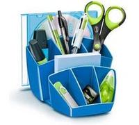 Pot à crayons 8 compartiments CEP Gloss Bleu océan