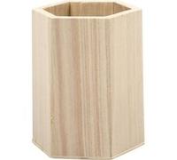 Pot à crayons, h: 10,5 cm, d: 8 cm, paulownia, 1pièce G