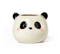 LEGAMI - Porte-stylos en céramique, Panda Théme, Desk Friends, peint à la main, Idée cadeau, Organisateur de bureau