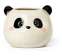 LEGAMI - Porte-stylos en céramique, Panda Théme, Desk Friends, peint à la main, Idée cadeau, Organisateur de bureau