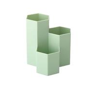 Pot à Crayons Organisateur de bureau de grande capacité, porte-stylo, crayon, maquillage, brosse cosmétique, boîte de rangement, étui à stylos de bureau, papeterie scolaire et de bureau(Green)