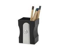 Balvi Pot à crayons avec taille-crayon – Original et amusant – Garde votre bureau rangé – Noir