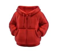 Pot à crayons rouge original en forme de sweat à capuche - Organisateur de bureau amusant et créatif pour crayons, stylos et marqueurs - Idéal comme cadeau et décoration pour les jeunes