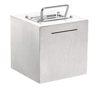 - Pot à épargne pour Adultes et Adolescents avec Objectif Financier Fixe | Grande Caisse à Monnaie réutilisable en Acier Inoxydable avec récipient de 15,2 cm, Fonction de sécurité, 15,2 x