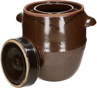 Pot à fermentation - Kotarbau - 17 l - Céramique - Marron - Avec couvercle