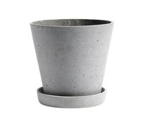 HAY Pot de fleur avec soucoupe - L - gris