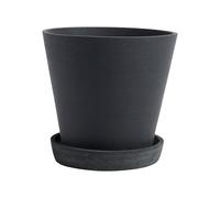 HAY Pot de fleur avec soucoupe - L - noir