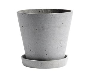 Pot à fleurs avec soucoupe XL H 20cm / Ø 21.5cm