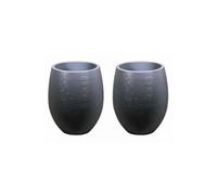 Pot à fleurs "" Egg"" - Gris anthracite - Ø 50 x60
