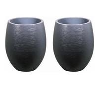 Pot à fleurs "" Egg"" - Gris anthracite - Ø 50 x60 Gris G