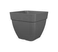 Pot a fleurs et plantes carré CAPRI CAMPANA - Plastique - 37x37 cm - Anthracite -