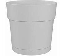 Pot a fleurs et plantes rond CAPRI LARGE - Plastique - Réservoir d'eau - diametre 30 cm - Blanc - ARTEVASI Blanc G
