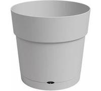POT A FLEURS ET PLANTES ROND CAPRI LARGE - PLASTIQUE - RÉSERVOIR D'EAU - DIAMETRE 30 CM - GRIS CLAIR - ARTEVASI
