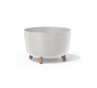 Pot à fleurs Prosperplast Gracia Standard Eco Wood DGRL400W-S433W couleur ECO Blanc, 21,5L