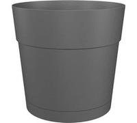 Artevasi Pot de fleurs rond CAPRI LARGE Plastique Réservoir d'eau diamètre 30 cm Anthracite