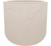 Pot à fleurs rond EDA Volcania Up 50 cm Beige calcaire 67 L Beige calcaire