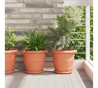 Pot à fleurs rond Plastique Jardinière à Fleurs Cache-pot moderne vidaXL vidaXL