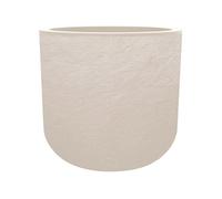 Pot à fleurs rond Volcania Up 50 cm Beige calcaire 67 L