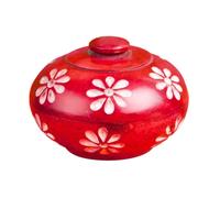 Pot à fleurs - rouge en stéatite