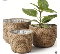Pot à fleurs tressé, panier à fleurs en rotin de style nordique pour le salon, la décoration du balcon, les plantes en pot, la décoration de la maison, le vase, la décoration de la pièce, le vase à fl