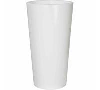 Pot à Fleurs Tuit Ø33cm Hauteur 61cm Bac à Fleurs Colonne de Végétale Blanc Neuf
