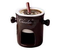 Pot à fondue en céramique pour faire fondre le fromage, petits pots à fondue au chocolat pour pique-niques, thé de l'après-midi, plage, fêtes