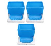 Pot à Fourrage Grosse Capacité Suspendable pour Lapins, Lot 3 Pièces | Deux Tailles de Contenants, Plastique et Métal, Réduit le Gaspillage, Moins de Remplissage Couleur Aléatoire