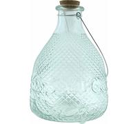 Pot à guêpes - Attrape-guêpes - Utilisable debout ou suspendu - 10 x 10 x 14 cm - Verre - 2 pièces